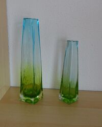 Vasen Blumenvase bunt Glasvase Tischvase Vase Deko Glas Kunstblumen Dekoration