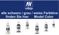 Alle schwarz / grau / weiss Farbtöne - Hochwertige Vallejo Model Color Farben