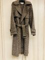 Michael Kors Damen Winter Coat Leo Doubleface Wollmantel Gr. M lang braun Neu