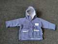 Sweatjacke, Jacke, Kapuzenjacke, Kapuzensweat, Gr. 62 dunkelblau - wie NEU