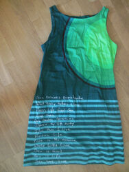 Desigual, leichtes Sommerkleid, Gr. 36, Grüntöne, neuwertig