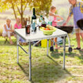 Campingtisch Klapptisch klappbar Wohnwagen Gartentisch höhenverstellbar 25-56cm