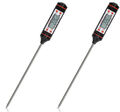 2x Digitales Thermometer mit LCD-Display für BBQ Fleisch Milch Küchenthermometer