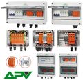 SOLAR ANSCHLUSSKASTEN PHOTOVOLTAIK AC DC 1-STRINGS 2-STRINGS ÜBERSPANNUNGSSCHUTZ