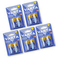 5x Blister Varta Longlife Power Batterien 1,5V Baby/LR14/C /Varta Type 4914