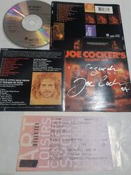 JOE COCKER autograph cd GREATEST HITS signed live ticket concert MARSEILLE 2007