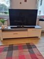 tv schrank lowboard weiss ,Platte grau meliert, 1.60 m  