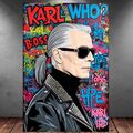 LEINWAND BILD ER XXL ABSTRAKT POP ART MANN GESICHT GRAFFITI BUNT WAND POSTER 469