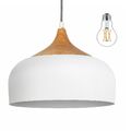 Tomons Weiß LED Deckenlampe Moderner Simpler Stil Pendelleuchte für Esszimmer