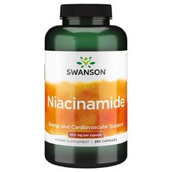 Swanson Niacinamid 500 mg 250 Kapseln, Energie & Stoffwechselunterstützung