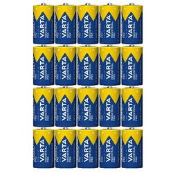 20 x VARTA 4014 Batterien, Baby C, LR14, Alkaline, 1.5V Industrial Pro 20er Pack