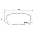 1x ORIGINAL® Brembo P 83 078 Bremsbelagsatz, Scheibenbremse Vorne, inkl.