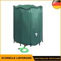 PVC Regenwassertank Faltbar Regentonne Regenwasserfass mit Schlauch 1000L-1500L