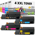 4x XXL TONER für DELL V53F6 7C6F7 V3W4C C1660W DWGCP PATRONE KARTUSCHE SET New