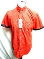 Tom Tailor Herren Hemd Kurzarm Rot Gr.M Neu mit Etikett