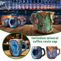 Handgefertigte Mineral-Kristall-Kaffeetasse Elegant Transluzent