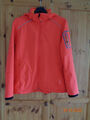 Neuwertige CMP Softshell-Damenjacke in Orange, mit Kapuze, Gr. 44