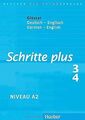 Schritte plus 3/4, Niveau A 2: Glossar Deutsch-Engl... | Buch | Zustand sehr gut