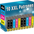 10 TINTE PATRONEN für Epson 502 XL Expression XP-5100 XP-5105 WF-2860DWF WF-2865