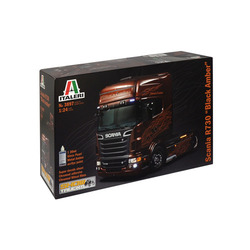 SCANIA R730 V8 BLACK AMBER KIT 1:24 Italeri Kit Camion Die Cast Modellino