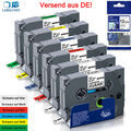 6x Schriftband TZe-231 12mm für Brother P-Touch PT-H100LB E100 H105 D200 1000