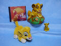 König der Löwen Simba Plüschtier von Nicotoy + CD + Simba Spardose Disney