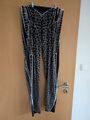 Leggings Gr 48 Schwarz / weiß Gothicana EMP Damen