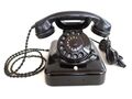 Altes schwarzes Bakelit Telefon, funktionsfähig mit TAE-Stecker, 1a Top-Zustand