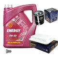 SCT Inspektionspaket 5 L MANNOL Energy 5W-30 für Toyota Auris _E15_ 1.6