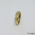 Ring mit ca. 0,35ct W-si Brillant in 585/14K Weiß-/Gelbgold Gr. 51