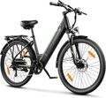 Elektrofahrräder E-Bike Herren Damen Elektrofahrrad 26'' Trekkingrad mit Motor