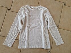 H&M ~ Longsleeve ~ Gr.134/140 ~ maritim weiß Tee T-Shirt Hemd Polo Pullover~ TOP