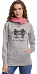 Disney HAPPY TOGETHER Minnie Mickey Mouse HOODIE Schalkragen Pullover Rockabilly