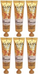 6x Gliss Kur SOS-INTENSIV-KUR 20ml Conditioner Maske strohig strapaziertes Haar