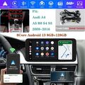 8K Android CarPlay Für Audi A4 B8 A5 2009-2016 Autoradio Car GPS 128GB BT DSP FM
