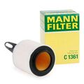 MANN-FILTER C 1361 Luftfilter für BMW 3 Touring (E91) 3 Limousine (E90) X1 (E84)