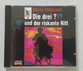 Logo CD Die drei ??? Fragezeichen - 51 und der riskante Ritt - 3x Hitchcock Logo