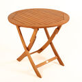 CAPRI Gartentisch 60rd Klapptisch Balkontisch Holztisch Tisch Gartenmöbel Holz