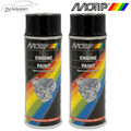 2x Motip Motorlack Dose Engine Motorblock Spray 400ml