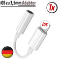 iOS zu Aux 3.5mm für iPhone Adapter Klinke Kabel Audio Kopfhörer Stecker Jack