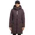 khujo Fitt2 Peached Jacke Damen-Mantel Winterjacke Wintermantel Steppjacke Braun