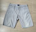 Herren Bermuda GANT W33 Kurze Hose Sommer Grau Relaxed Fit