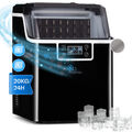 Eiswürfelmaschine Eiswürfelbereiter Ice Cube Gerät Icemaker Display 3,2L Schwarz