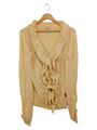 Khujo Strickjacke S 36 Gelb Bohemian Vintage Elegant