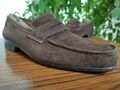 J.M. WESTON Herren Braun Wildleder Penny Halbschuhe Größe UK 8 E || US 9