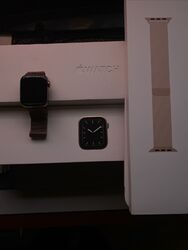 Apple Watch Series 5 40mm Gehäuse mit Milanaise Armband - Edelstahl (GPS +...