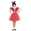 Minnie Mouse Kinderkostüm Mauskostüm Kleid Disney Maus Kostüm Mädchen Outfit