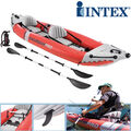 Intex Excursion Pro 2 Kajak Boot Schlauchboot Angelboot Aufrüstung  Pumpe Paddel