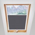 Dachfenster  Plissee Faltrollo für Velux - Blickdicht Stoff mit Schienen