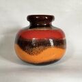 Scheurich - 284-15 - Vase - Keramik - Rot Orange Braun - 1960er - 1970er